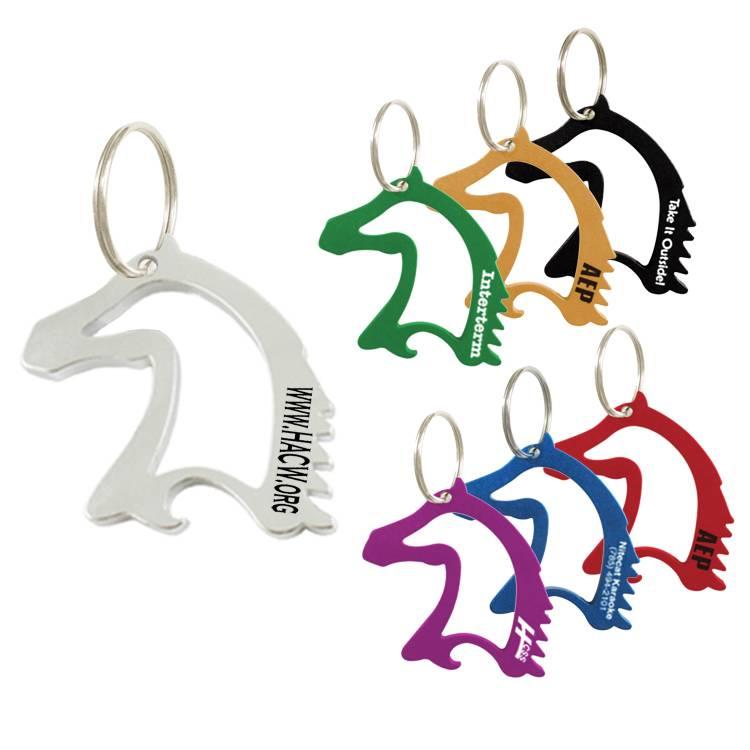 Horse Head Bottle Opener Keychain Personalized Keychains