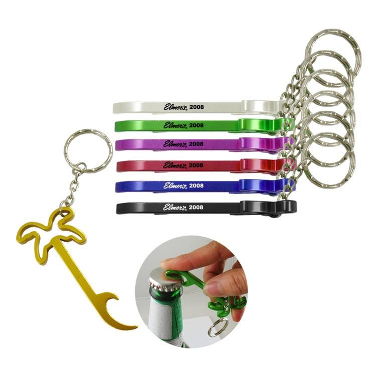 Palm Tree Bottle Opener Keychain Personalized Keychains