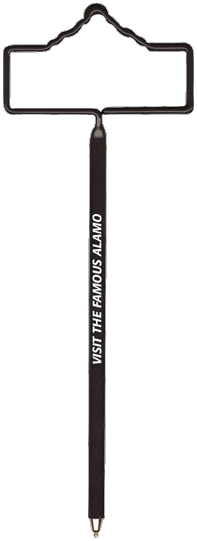 Alamo  Fun Shaped Pen, Novelty Pen, Standard Size Pen, Promotional Pen, Personalized Pens.