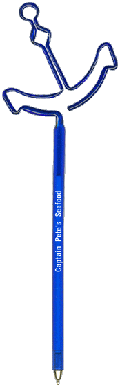 Anchor Fun Shaped Pen, Novelty Pen, Promotional Pen, Personalized Pens.
