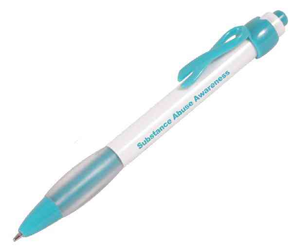 Teal Awareness Ribbon Pen ZJ-04159
