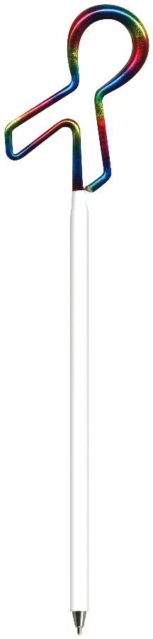 Awareness Ribbon Rainbow Shaped Pen MC