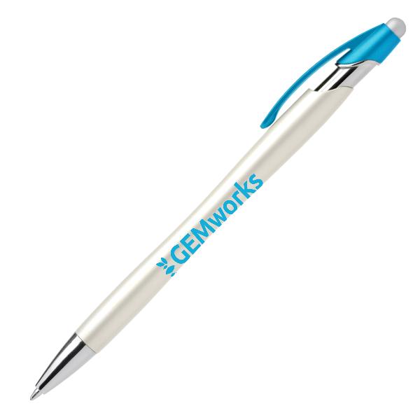 Custom Ballpoint Ink Stylus Pen 51ZEH Aqua Blue
