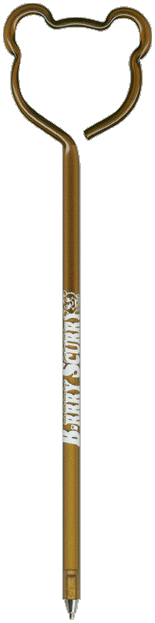 Bear Head Novelty Pen, Fun, Promotional Pen, Personalized Pens.
