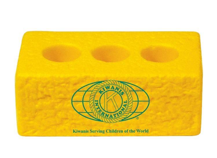 Brick Stress Reliever Balls - Yellow