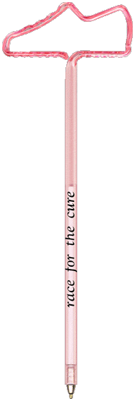 Cancer Awareness Tennis Shoe Promotional Pen, Personalized Pens.