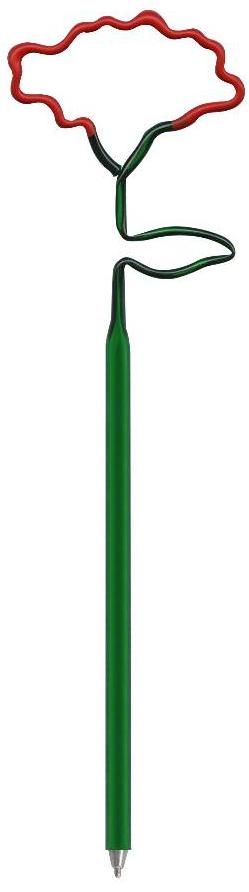 Red Carnation Flower Shaped Pen