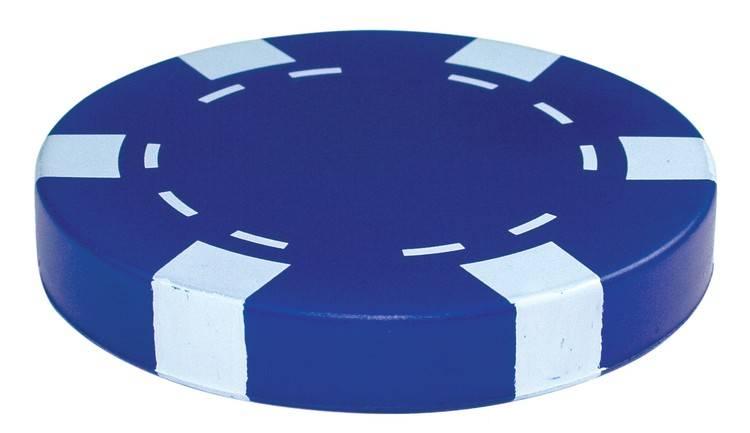 Casino Chip Stress Reliever Balls - Blue