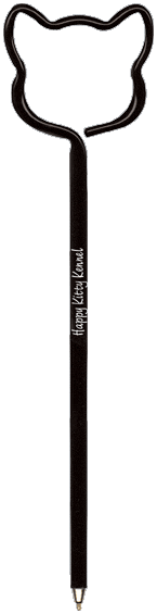 Cat Head Promotional Pen, Personalized Pen, Fun, Novelty Pens.