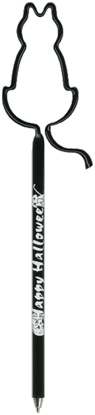 Cat With Tail Promotional Pen, Personalized Pen, Fun, Novelty Pens.