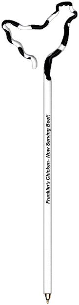 Chicken MC Fun Shaped Pen, Novelty Pen, Standard Size Pens, Promotional Pens, Personalized Pens.