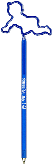 Child Crawling Promotional Pen, Personalized Pen, Fun, Novelty Pens.