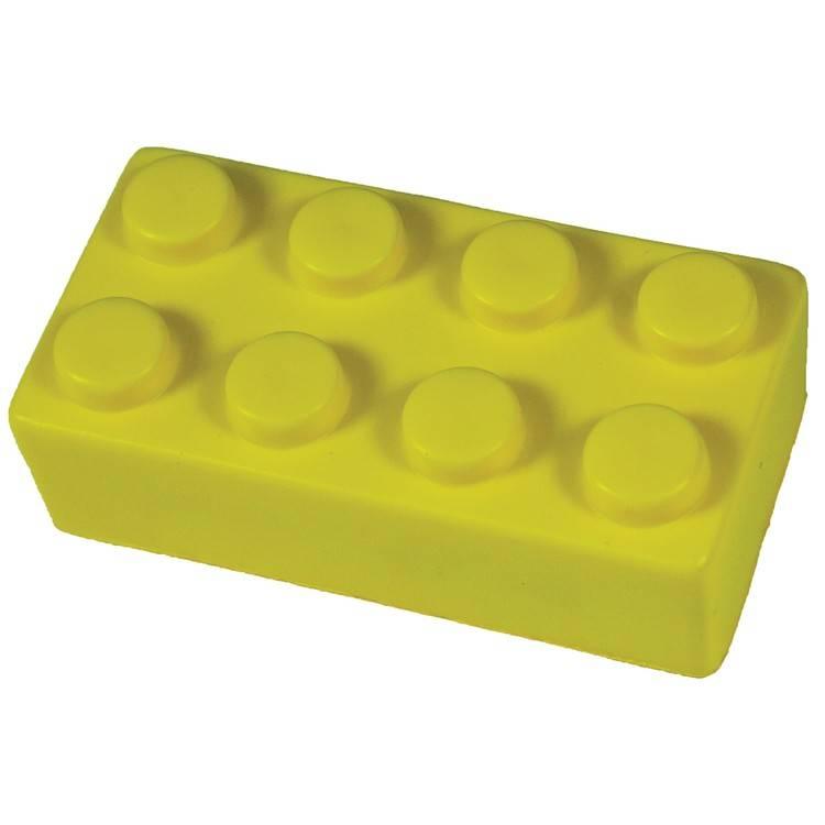 Construction Blocks Stress Reliever Balls - Yellow