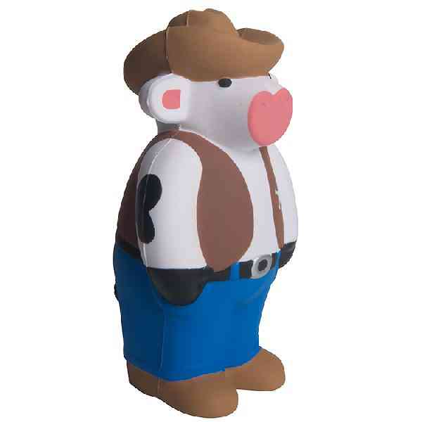 Promotional Cowboy Cow Sheriff Stress Balls