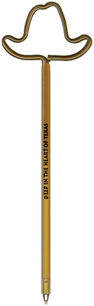 Cowboy Hat Promotional Pen, Personalized Pen, Fun, Novelty Pens.