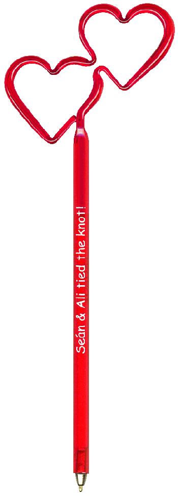 Double Hearts Shaped Pen