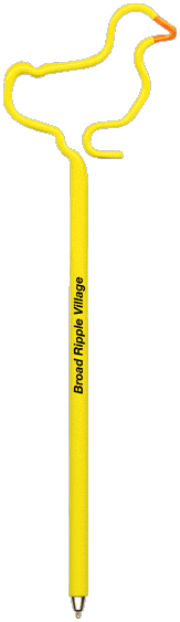 Duck Promotional Pen, Fun, Shaped, Multi Color Novelty Pens.
