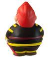 Fireman Stress Reliever Back Custom Shaped Stress Ball can be Personalized and Imprinted for Promotions!