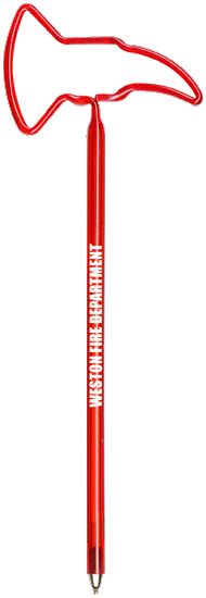 Firemans Axe Promotional Pen, Fun, Shaped, Novelty Pens.