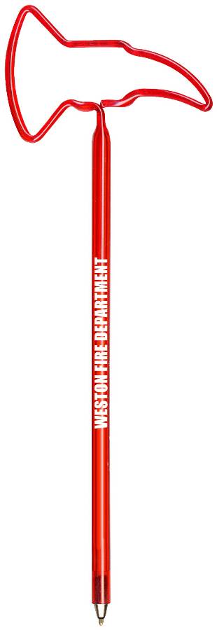 Firemans Axe Personalized Pen, Ballpoint Ink, Imprinted Pens.