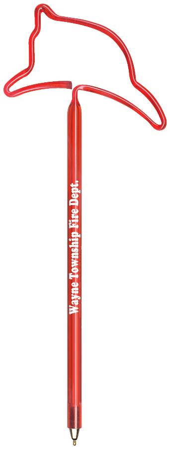 Firemans Hat Personalized Pen, Ballpoint Ink, Imprinted Pens.