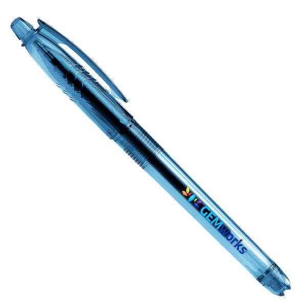 Imprinted Full Color Gel Pen 74ZDW-B Light Blue
