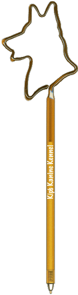 German Shepherd Dog Promotional Pen, Personalized Pen, Fun, Shaped, Novelty Pens.