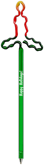 Christmas Holiday Candle Promotional Pen, Personalized Pen, Fun, Novelty Pens.