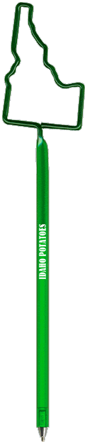 Idaho State Fun Shaped Pen, Novelty Pen, Promotional Pen, Personalized Pens.