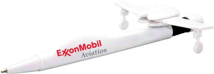 Personalized Jet Airplane Pen White