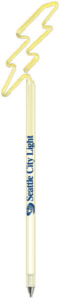 Lightning Bolt Novelty Pen, Promotional Pen, Personalized Pens.