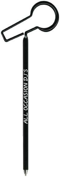 Microphone  Promotional Pen, Personalized Pen, Fun, Novelty Pens.
