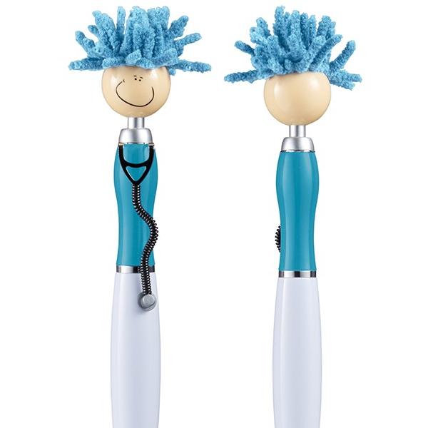 Blue MopToppers Stethoscope Stylus Pen