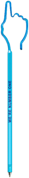 Hand Number 1 Finger Fun Pen, Novelty Pen, Promotional Pen, Personalized Pens.