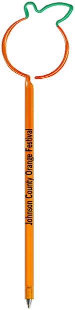 Orange Promotional Pen, Personalized Pens.