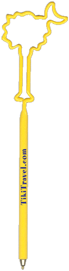 Palmetto Tree with Moon Fun Promotional Pen, Personalized Pens.