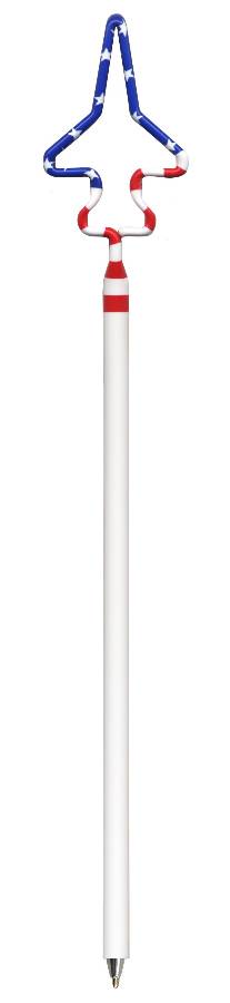 Patriotic Fighter Jet Shaped Pen