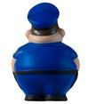 Policeman Stress Reliever Back View Custom Shaped Stress Ball can be Personalized and Imprinted for Promotions!