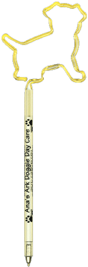 Puppy Dog Promotional Pen, Fun, Shaped, Novelty Pens, Ballpoint Ink Pen.