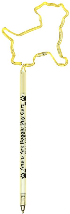 Puppy Dog Personalized Pen, Imprinted Pens, Ballpoint Ink Pen.