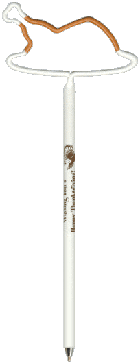Roasted Turkey Promotional Pen, Personalized Pens.  Full View.
