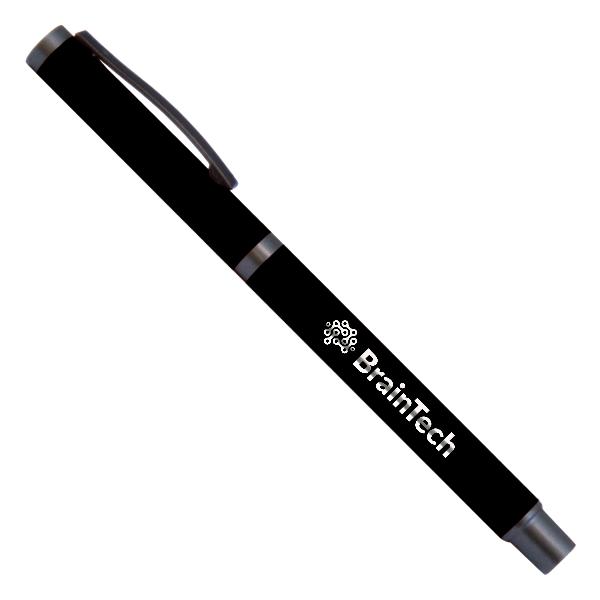 Custom Rollerball Soft Touch Pen 84LJM Black