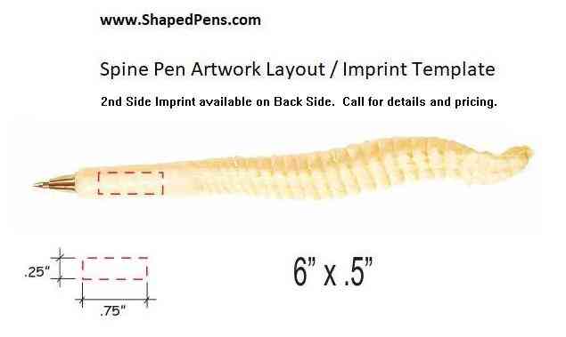 Spine Bone Pen Imprint Template