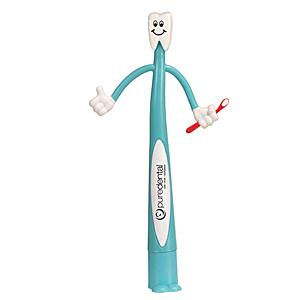 Custom Imprinted Tooth Bend A Pens