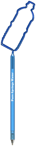 Water Bottle Promotional Pen, Personalized Pens.
