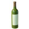 Wine Bottle White Wine - Green Bottle Stress Reliever Custom Shaped Stress Ball can be Personalized and Imprinted for Promotions!