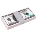 100 Dollar Bill Stack Stress Reliever Balls