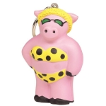 Cool Pig Keyring Keychain