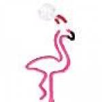 Flamingo With Santa Hat Pen Shaped MC