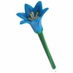 Blue Lily Flower Pen